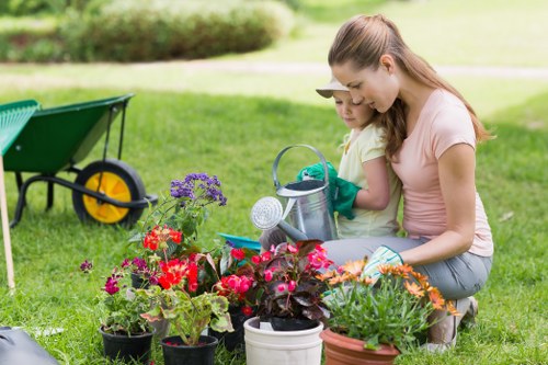 Low-carbon electric van used for garden waste collections